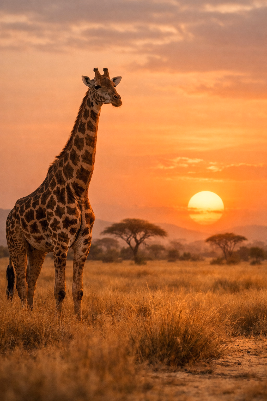 Giraffe in the wild
