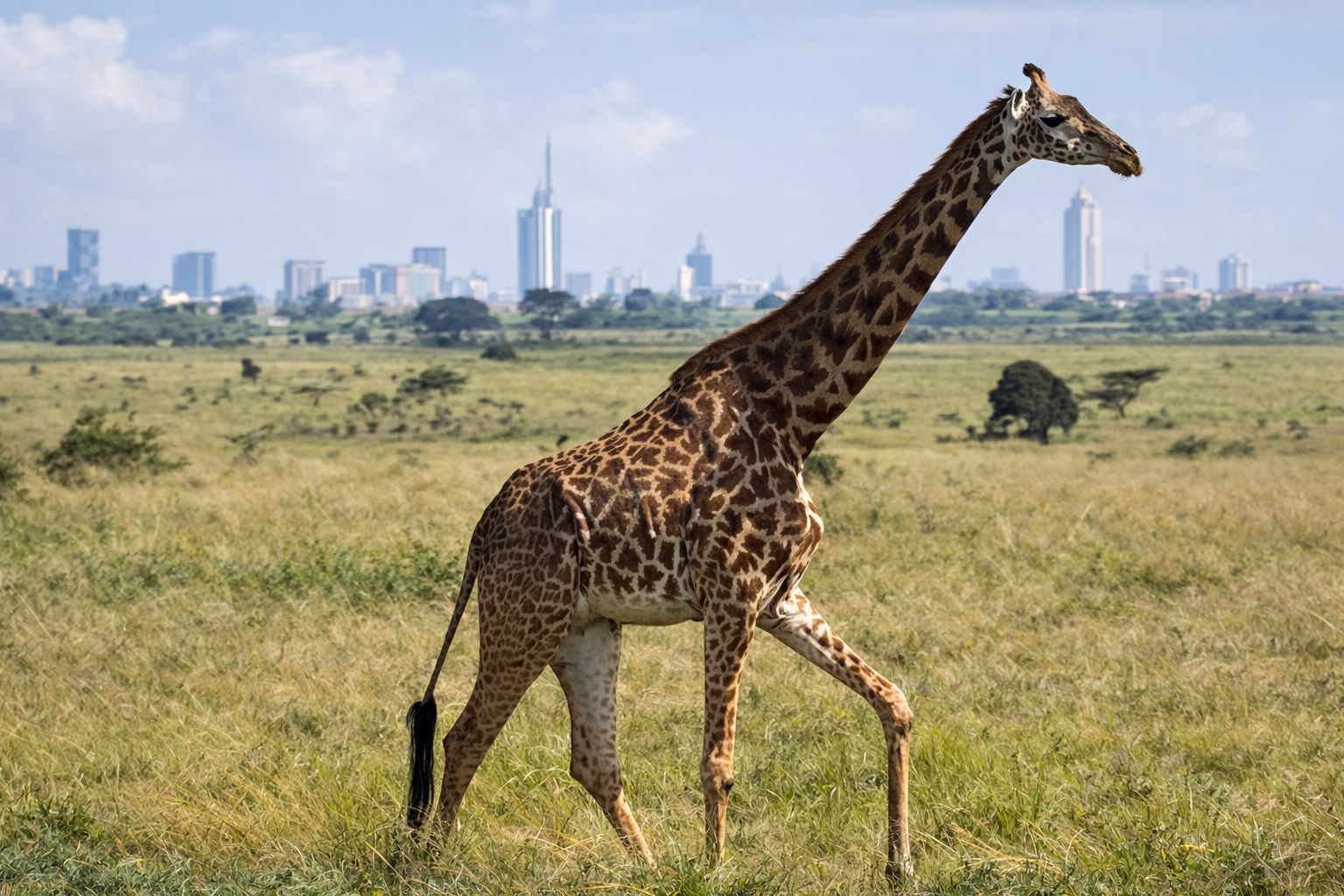 Giraffe in Nairobi National Park